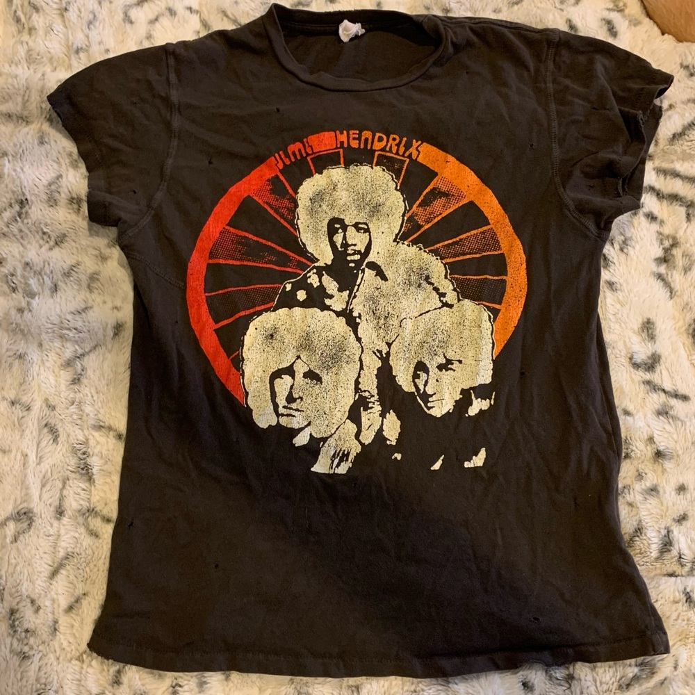Madeworn Jimi Hendrix unisex crew tee black XS